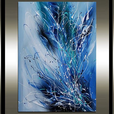 Blue Passion - LargeModernArt