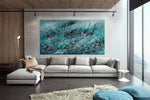 Christmas Home Decor Abstract Wall Art at Largemodernart - Oceanic Beauty