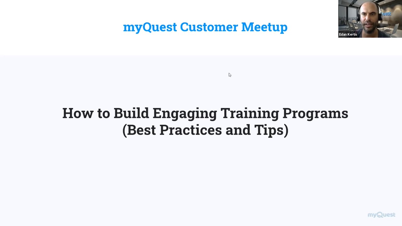 Webinar: How to Build Engaging Training Programs