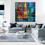 Abstract Art for Sale | Online Art Gallery - Large Modern Art - Visual Illusion - LargeModernArt