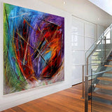 Abstract Wall Art Oil Painting Large Canvas For Luxury Home Decor Original Art For Sale - LargeModernArt