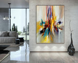 Large Modern Art Oil Painting on Canvas Modern Wall Art oversize Painting - Amazing Abstract 11 - LargeModernArt