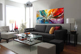 Large Modern Art Oil Painting on Canvas - Modern Wall Art Amazing Abstract 10 - LargeModernArt