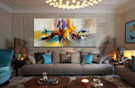 Large Modern Art Oil Painting on Canvas Modern Wall Art oversize Painting - Amazing Abstract 11 - LargeModernArt