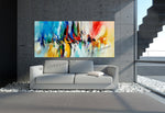 Large Modern Art Oil Painting on Canvas Modern Wall Art - Amazing Abstract 13 - LargeModernArt