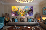 Large Modern Art Oil Painting on Canvas Modern Wall Art - Amazing Abstract 14 - LargeModernArt