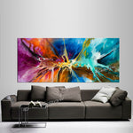 Large Modern Art Oil Painting on Canvas Modern Wall Art - Amazing Abstract 15 - LargeModernArt