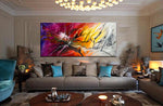 Large Modern Art Oil Painting on Canvas Modern Wall Art - Amazing Abstract 17 - LargeModernArt