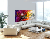 Large Modern Art Oil Painting on Canvas Modern Wall Art - Amazing Abstract 17 - LargeModernArt