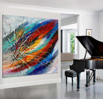 Large Modern Art Oil Painting on Canvas - Modern Wall Art Amazing Abstract 18 - LargeModernArt