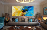 Large Modern Art Oil Painting on Canvas - Modern Wall Art Amazing Abstract 5 - LargeModernArt