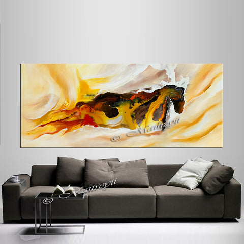 Large Modern Art Oil Painting on Canvas - Modern Wall Art Amazing Abstract 6 - LargeModernArt