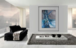Large Wall Art Paintings For Sale, Original Artwork On Canvas, Extremely Modern Luxury Decor - Beauty in Blue 2 - LargeModernArt