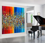 Painting Jackson Pollock Style Abstract art large Wall Art - Beauty of Bridge 11 - LargeModernArt