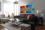 Painting Jackson Pollock Style Abstract art large Wall Art - Beauty of Bridge 11 - LargeModernArt