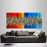 Painting Jackson Pollock Style Abstract art large Wall Art - Beauty of Bridge 11 - LargeModernArt