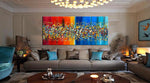 Painting Jackson Pollock Style Abstract art large Wall Art - Beauty of Bridge 11 - LargeModernArt