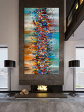 Painting Jackson Pollock Multiple Size Drip Style Abstract art on Canvas, large Wall Art - Beauty of Bridge - LargeModernArt