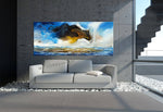 Large Ocean Art Oil Painting on Canvas Modern Wall Art Seascape Painting -Seascape 27 - LargeModernArt