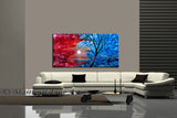 Large Landscape artwork Oil Painting on Canvas - Modern Wall Blissful Sunrise 2 - LargeModernArt