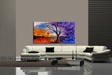 Large Landscape artwork Oil Painting on Canvas - Modern Wall Blissful Sunrise 4 - LargeModernArt
