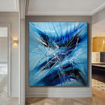 large Wall Art - Blue Ray - LargeModernArt