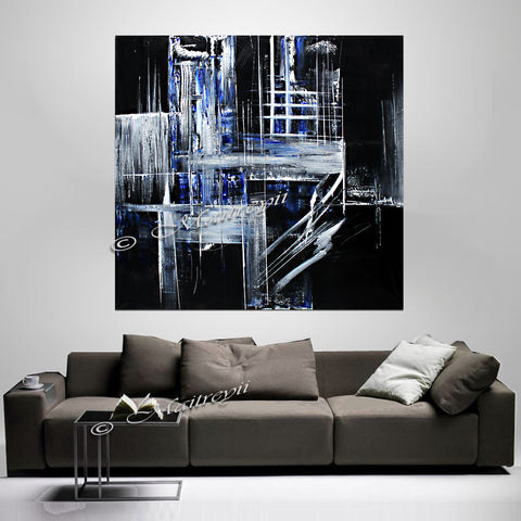 Black and white Wall Art Decor Sale - Christal Palace - LargeModernArt