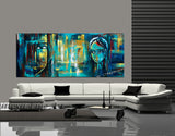 Large Modern Art Oil Painting on Canvas Modern Wall Art Figurative - Divine Love 5 - LargeModernArt