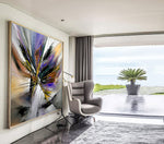 Large Modern Art Abstract Wall Oil Painting On Canvas For Luxury Home Decor Original Art For Sale - LargeModernArt