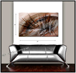 Abstract Art Brown Wall Art Large Painting on Canvas Modern Home Decor Wall Art  - Enlightenment - LargeModernArt