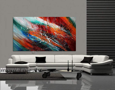 Abstract art Decor Large Painting Wall Art- Fall in Love - LargeModernArt