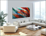 Abstract art Decor Large Painting Wall Art- Fall in Love - LargeModernArt