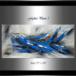 Large Modern Art Oil Painting on Canvas - Modern Abstract Wall Art Fighter Plane 5 - LargeModernArt