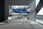 Large Modern Art Oil Painting on Canvas - Modern Abstract Wall Art Fighter Plane 5 - LargeModernArt