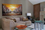 Modern Wall Art Seascape - Golden City - LargeModernArt