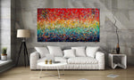 Jackson Pollock Style Modern Art 72, Wall Art Home Decor - Icy Hot - LargeModernArt