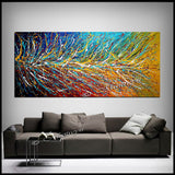 Multicolored Painting On Canvas Original Artwork For Sale - Unreal Beauty 11 - LargeModernArt