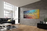 Multicolored Painting On Canvas Original Artwork For Sale - Unreal Beauty 11 - LargeModernArt