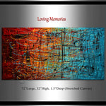 Abstract Angel Paintings | Jackson Pollock Style | Large Modern Art - Loving Memories - LargeModernArt