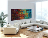 Jackson Pollock Style Abstract art large Wall Art - Luxury Feelings - LargeModernArt