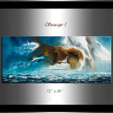 Large Ocean Art Oil Painting on Canvas Modern Wall Art Seascape Painting - Seascape 1 - LargeModernArt