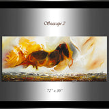 Large Ocean Art Oil Painting on Canvas Modern Wall Art Seascape Painting - Seascape 2 - LargeModernArt