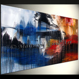 Large Modern Art Oil Painting on Canvas Modern Wall Art Amazing Abstract Painting - LargeModernArt