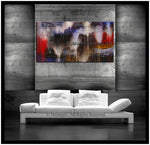 Abstract Modern Art Oil Painting on Canvas Modern Wall Art Amazing Melting Rock Painting - LargeModernArt