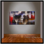 Abstract Modern Art Oil Painting on Canvas Modern Wall Art Amazing Melting Rock Painting - LargeModernArt