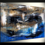 Abstract Modern Art Oil Painting on Canvas Modern Wall Art Amazing Melting Rock Painting - LargeModernArt