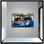 Abstract Modern Art Oil Painting on Canvas Modern Wall Art Amazing Melting Rock Painting - LargeModernArt