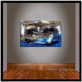 Abstract Modern Art Oil Painting on Canvas Modern Wall Art Amazing Melting Rock Painting - LargeModernArt