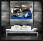 Abstract Modern Art Oil Painting on Canvas Modern Wall Art Amazing Melting Rock Painting - LargeModernArt