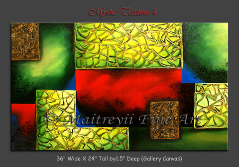 Abstract Modern Art Oil Painting on Canvas Modern Texture Painting - Mystic Texture 4 - LargeModernArt